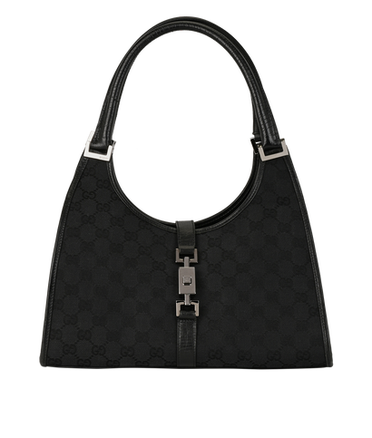 Vintage Jackie Bardot, &pound;375, Handbags, Black, Canvas, Front view